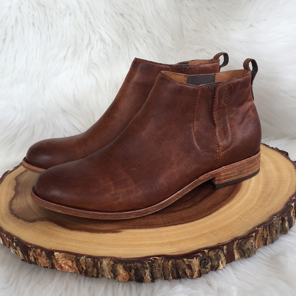 Kork-Ease leather ankle booties